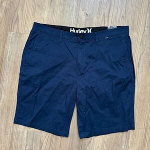 NWT Hurley Shorts Mens Size 40 Waist Blue Walk Short Twill Stretch Casual